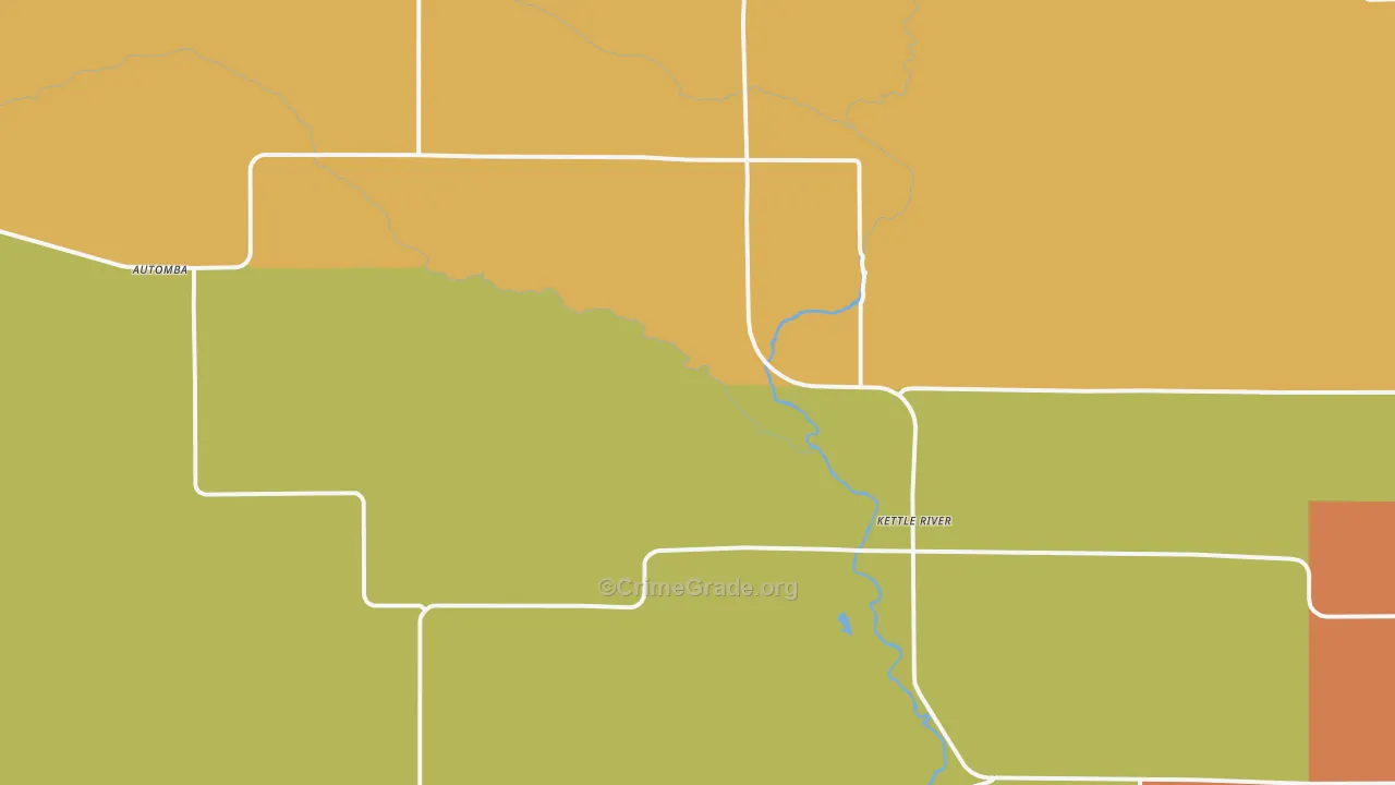 Kettle River, MN Map of Assault Rates