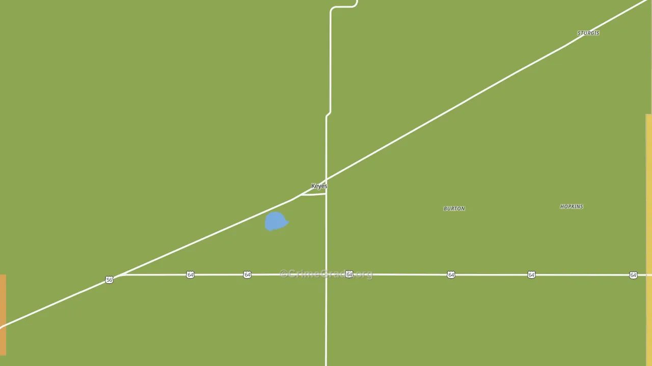 Keyes, OK Map of Assault Rates