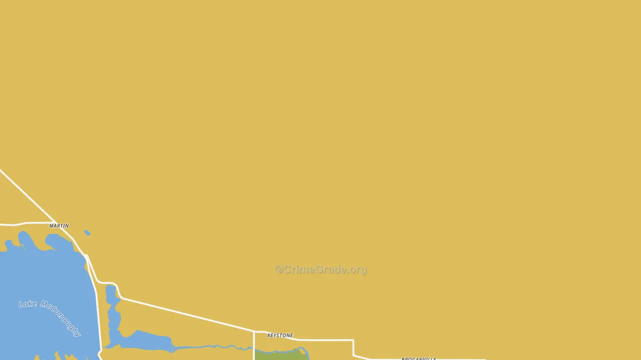 Keystone, NE Map of Assault Rates