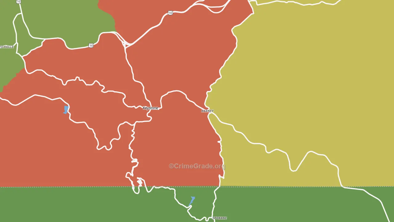 Keystone, SD Map of Assault Rates