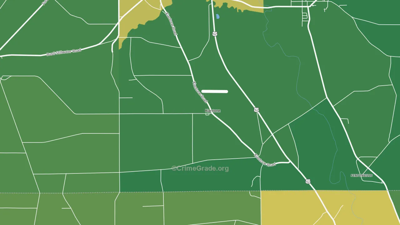 Kiantone, NY Map of Assault Rates