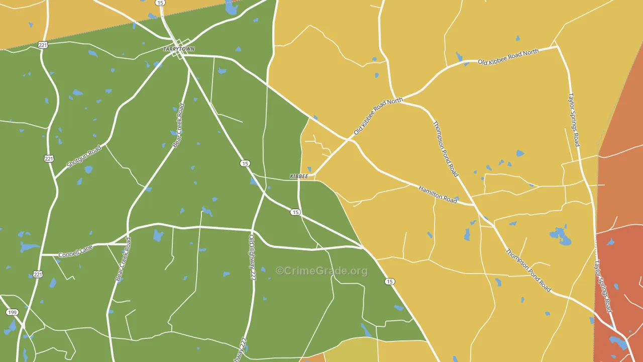 Kibbee, GA Map of Assault Rates