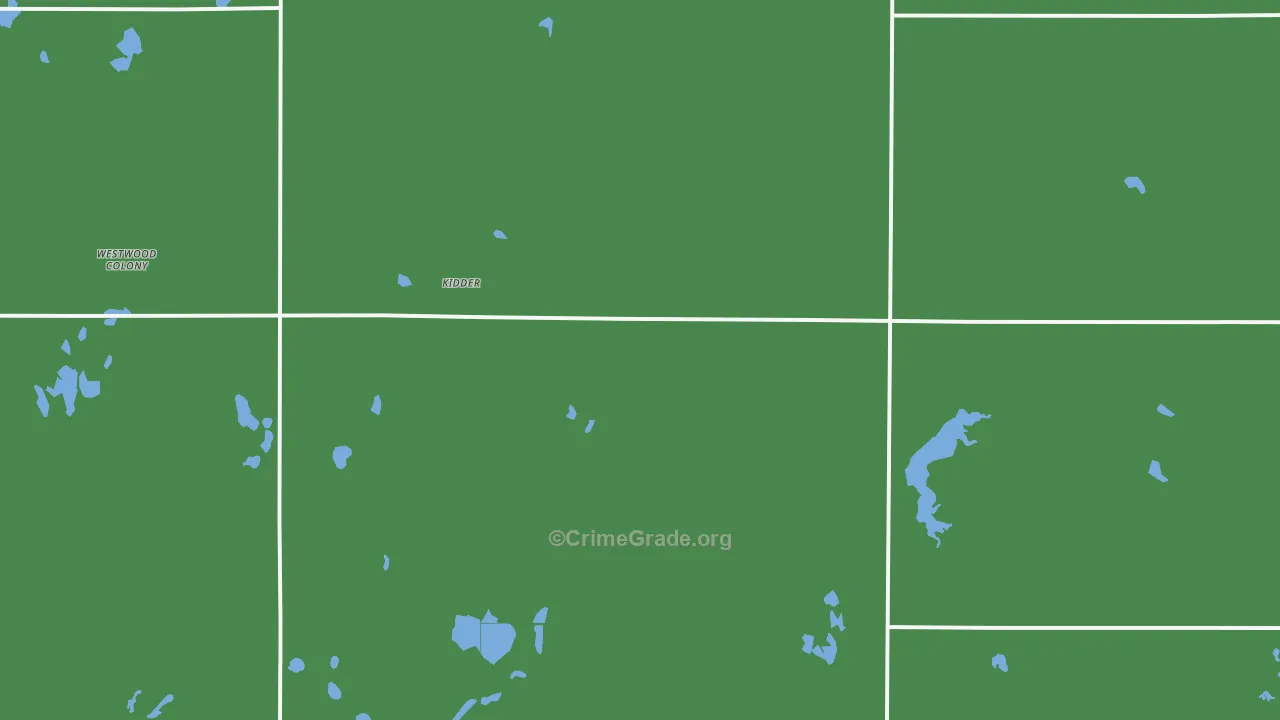 Kidder, SD Map of Assault Rates