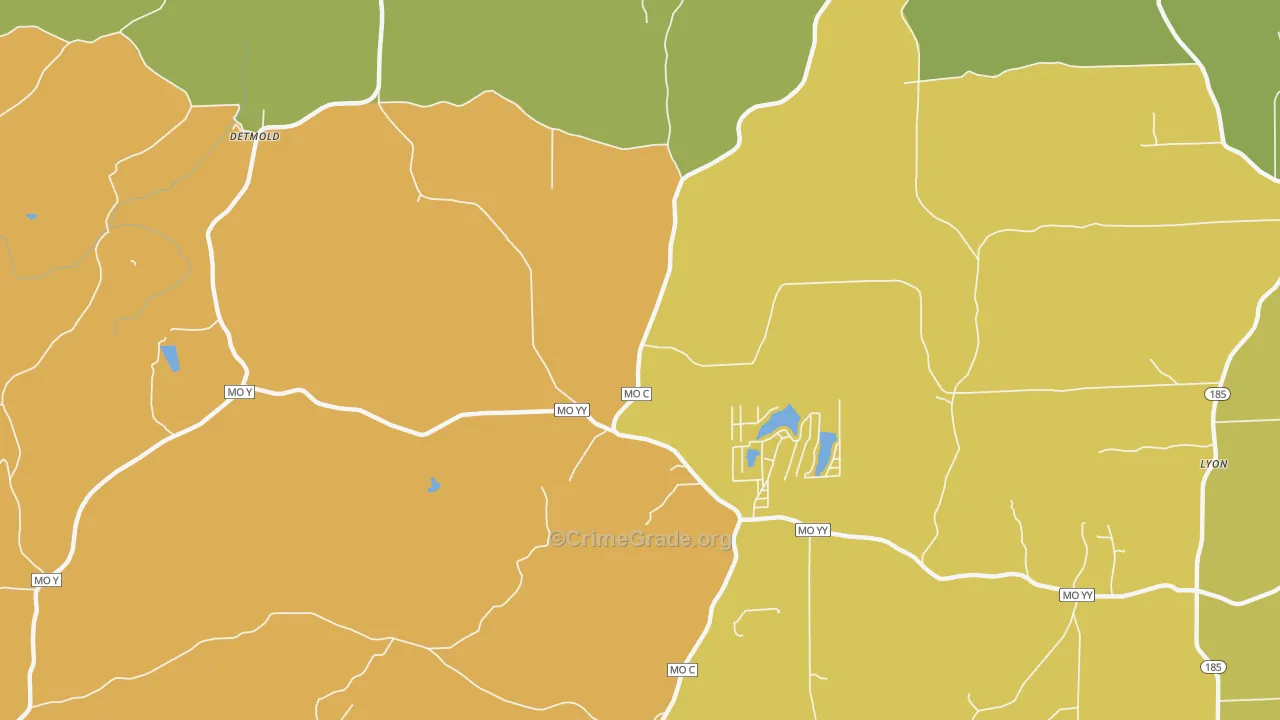 Kiel, MO Map of Assault Rates