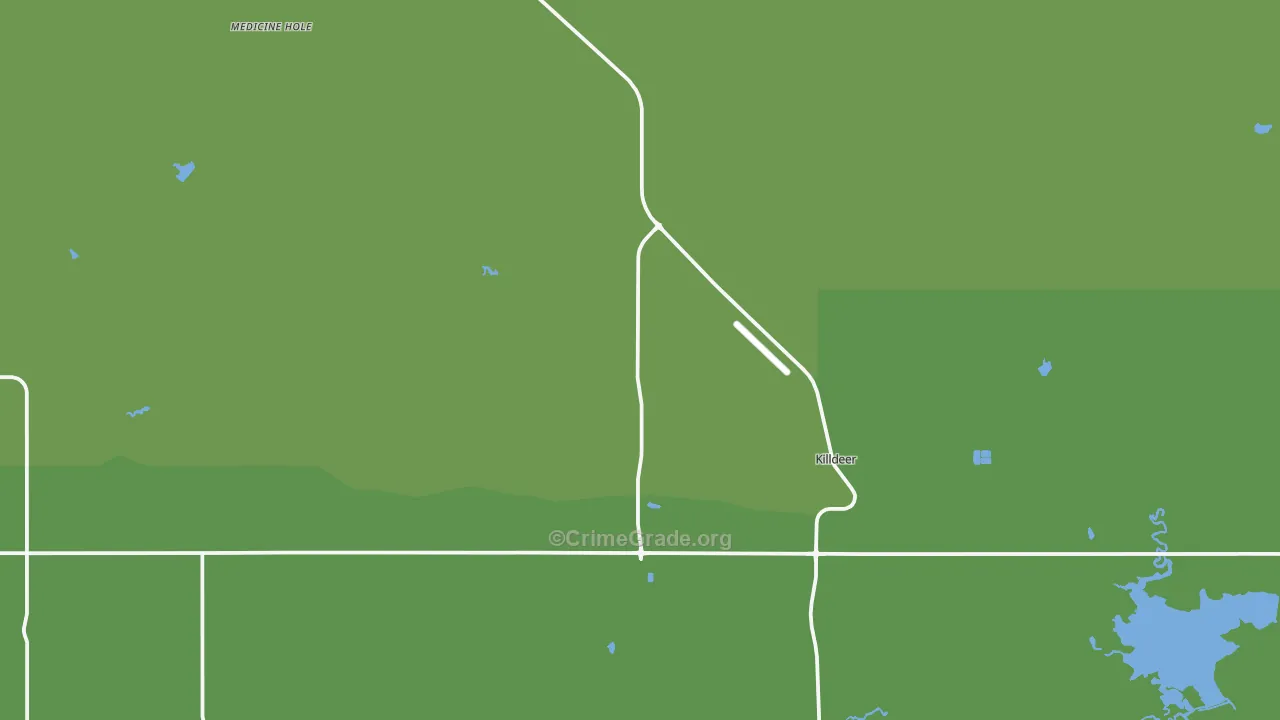 Killdeer, ND Map of Assault Rates