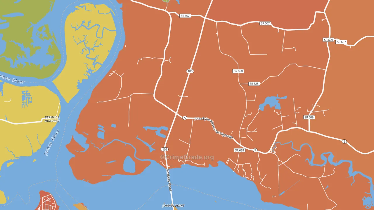 Kimages, VA Map of Assault Rates