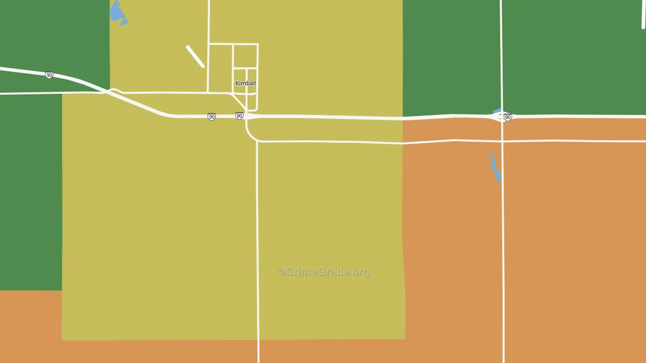 Kimball, SD Map of Assault Rates