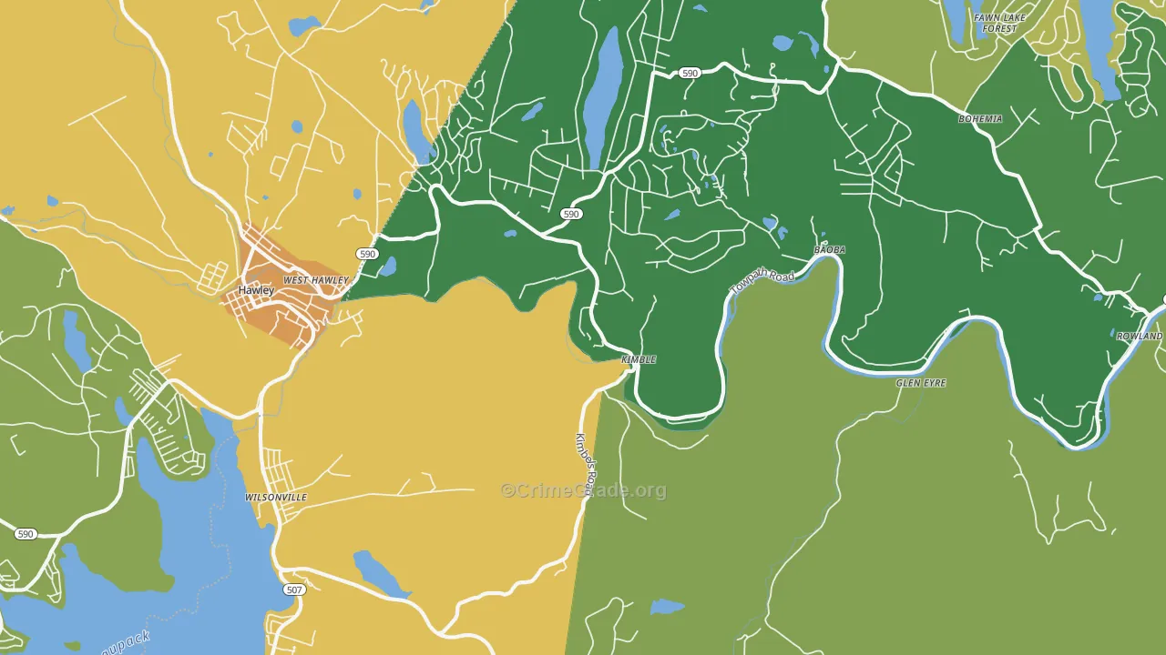Kimbles, PA Map of Assault Rates