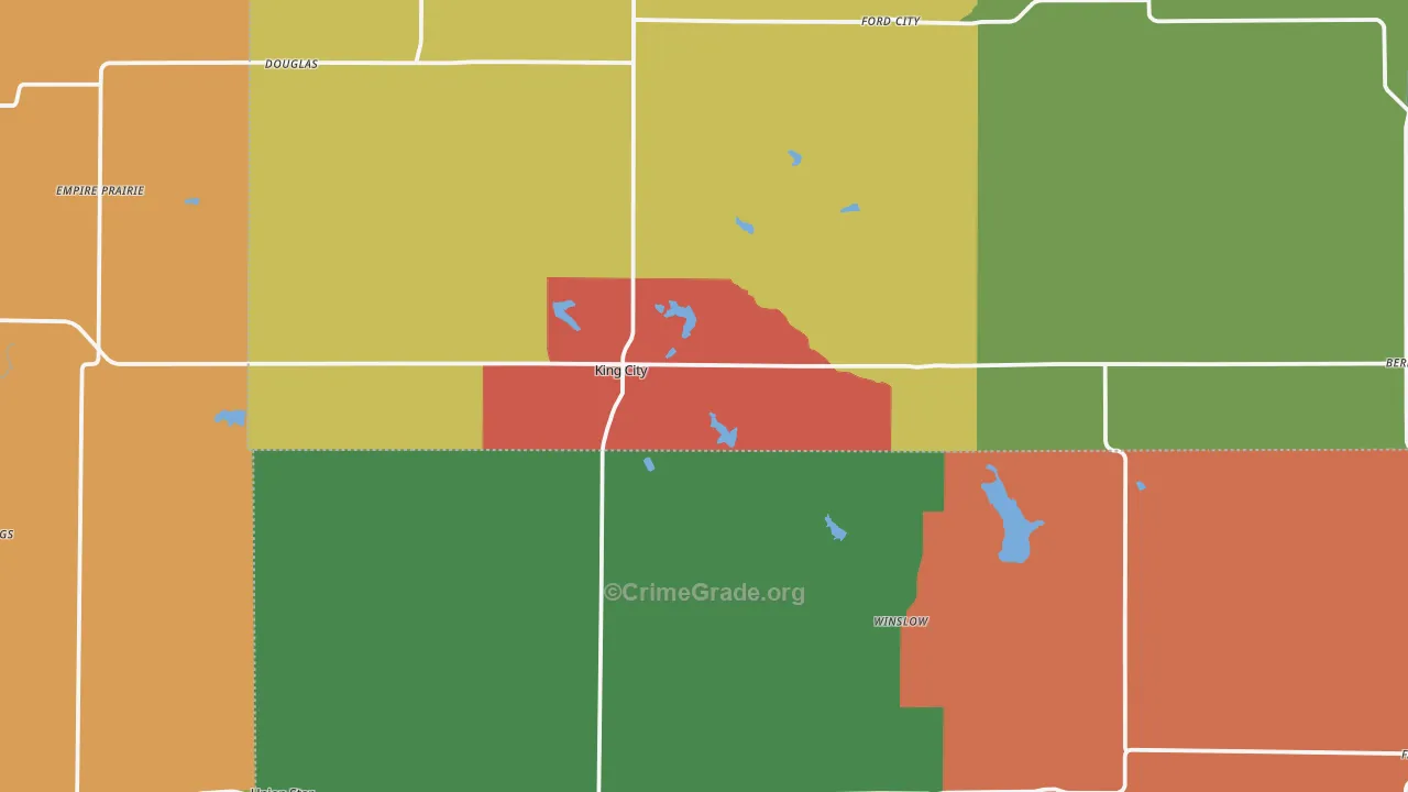 King City, MO Map of Assault Rates