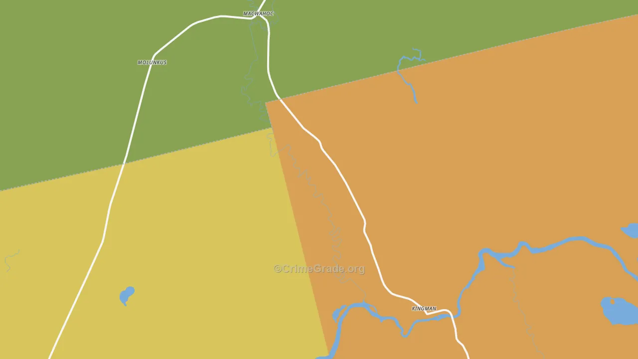 Kingman, ME Map of Assault Rates
