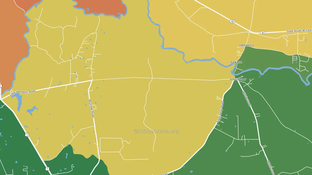 Kings Ferry, FL Map of Assault Rates