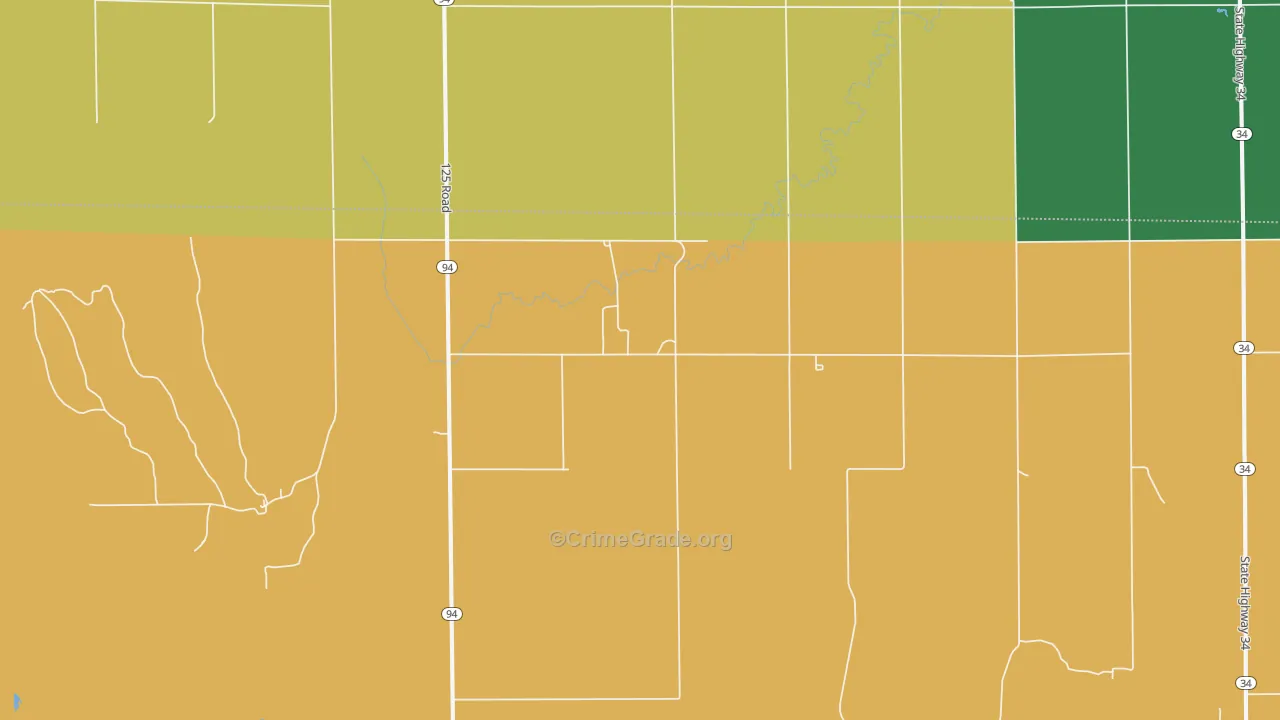 Kingsdown, KS Map of Assault Rates