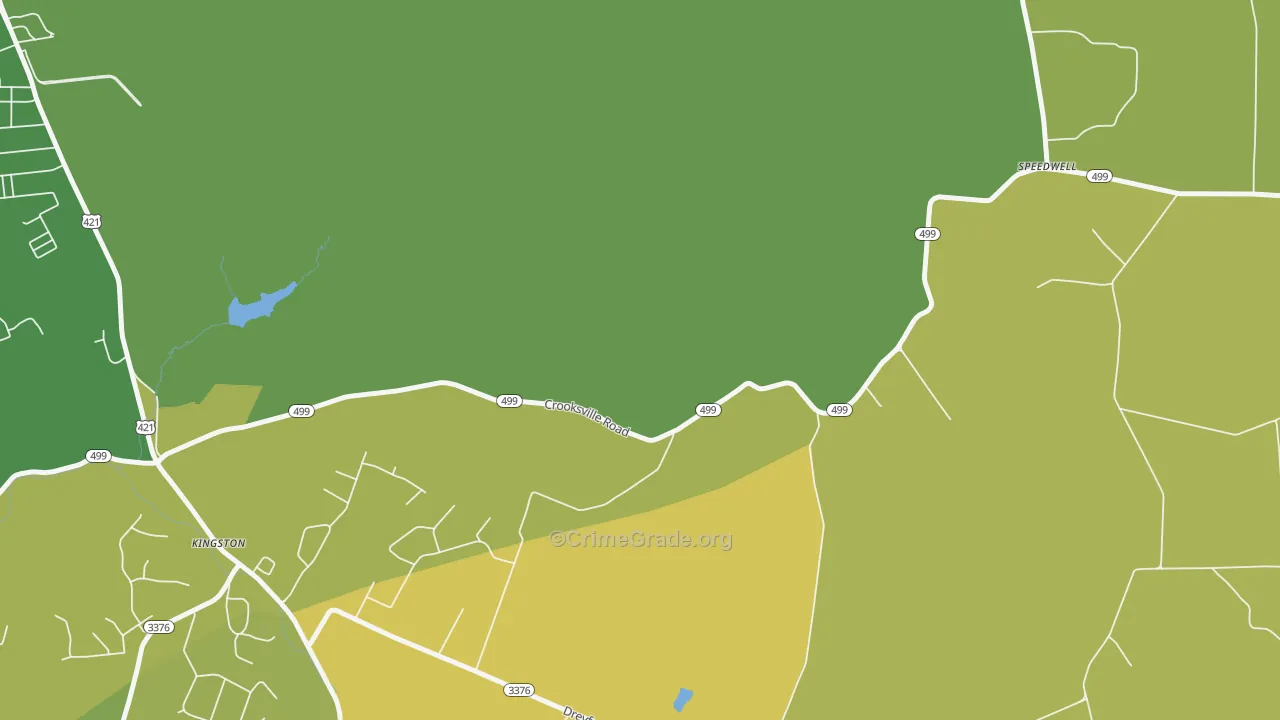 Kingston, KY Map of Assault Rates