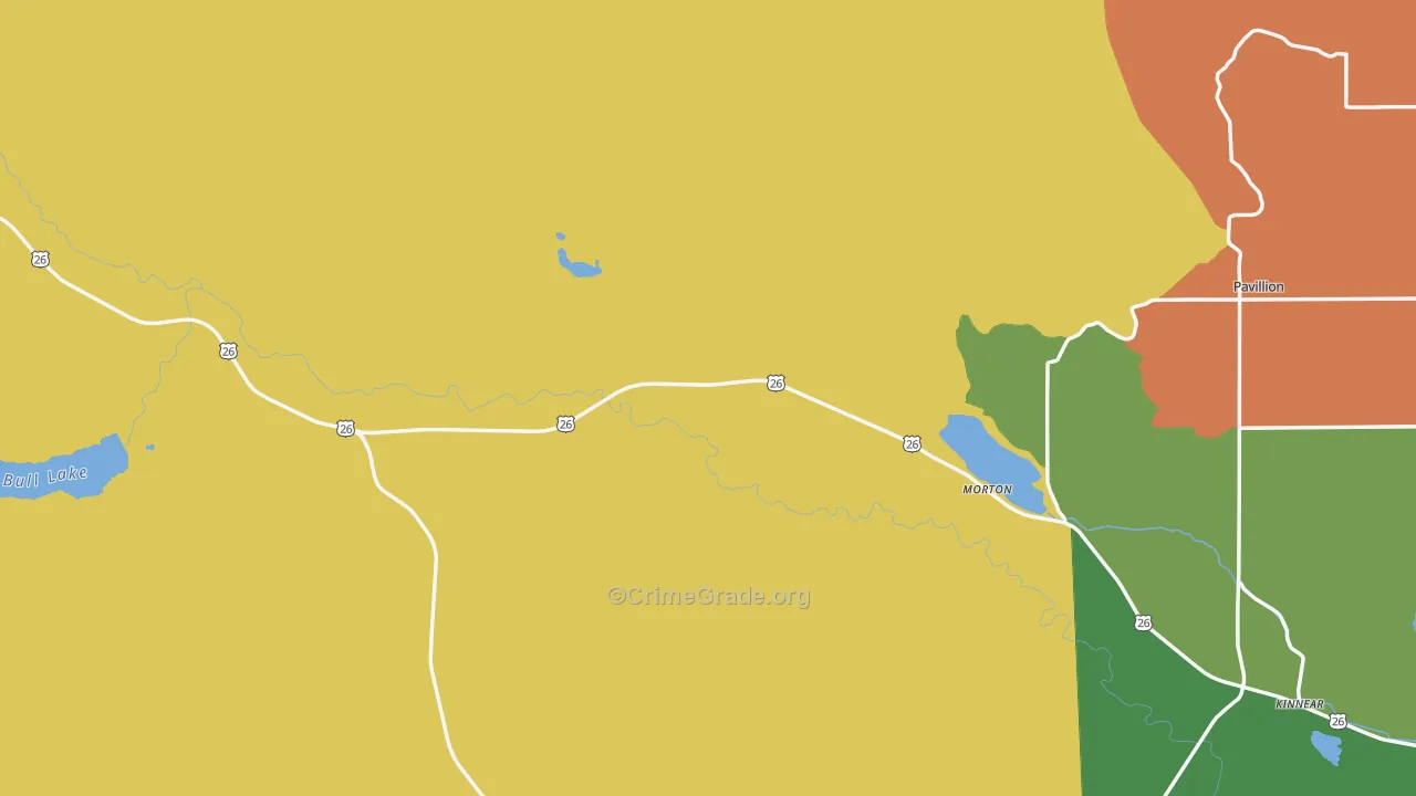 Kinnear, WY Map of Assault Rates