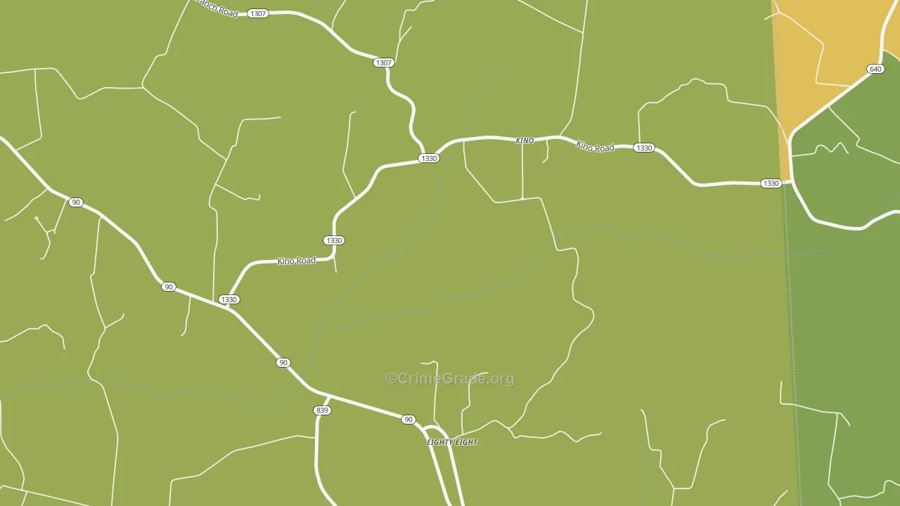 Kino, KY Map of Assault Rates