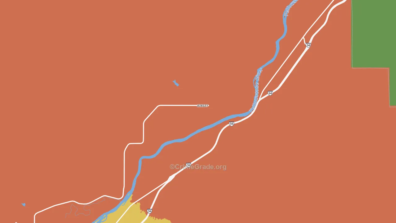 Kinsey, MT Map of Assault Rates