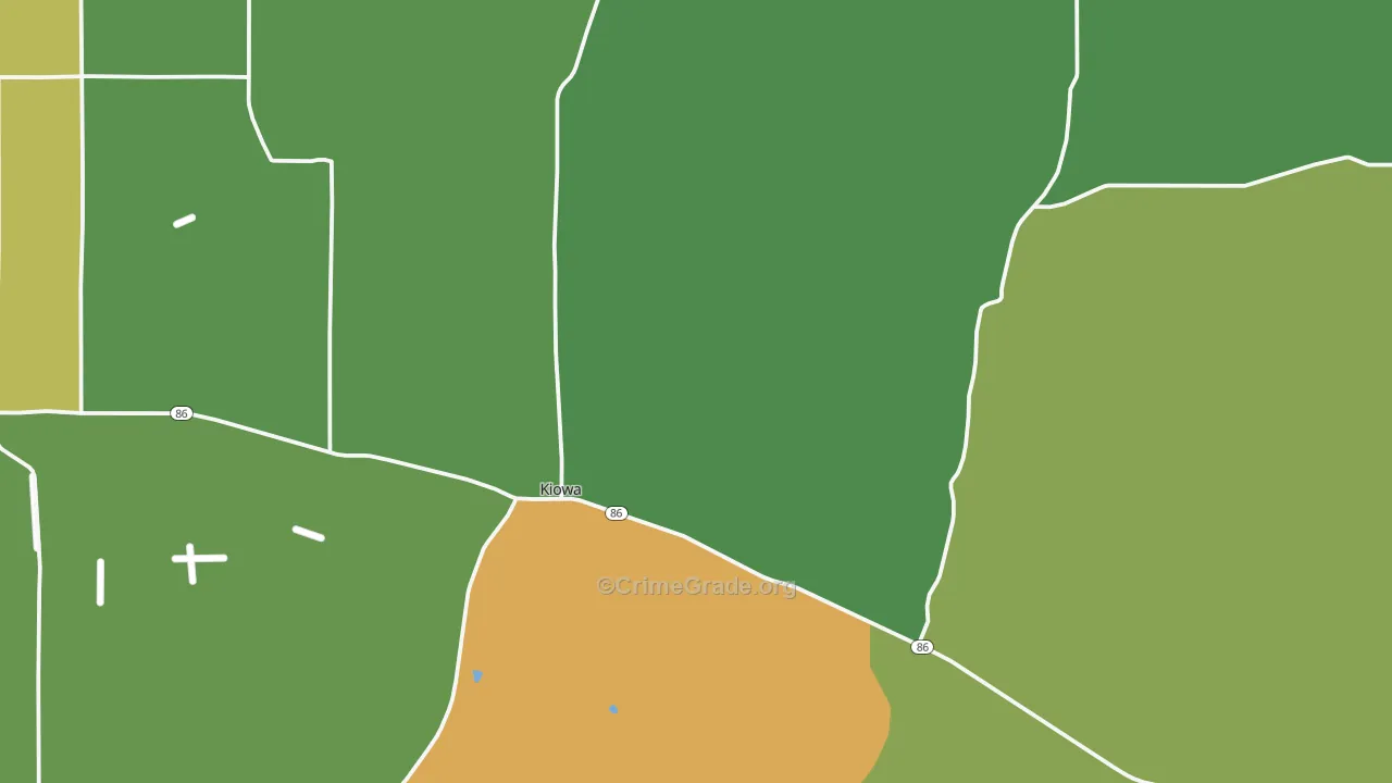 Kiowa, CO Map of Assault Rates