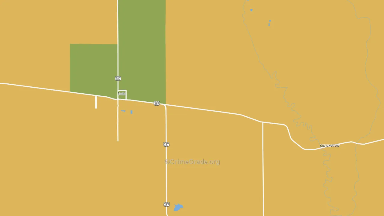 Kiowa County, CO Map of Assault Rates