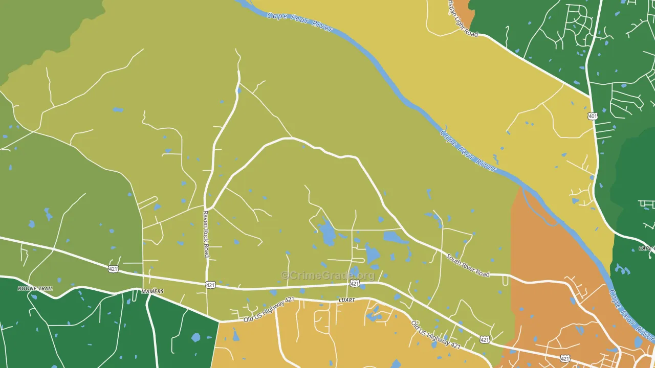Kipling, NC Map of Assault Rates