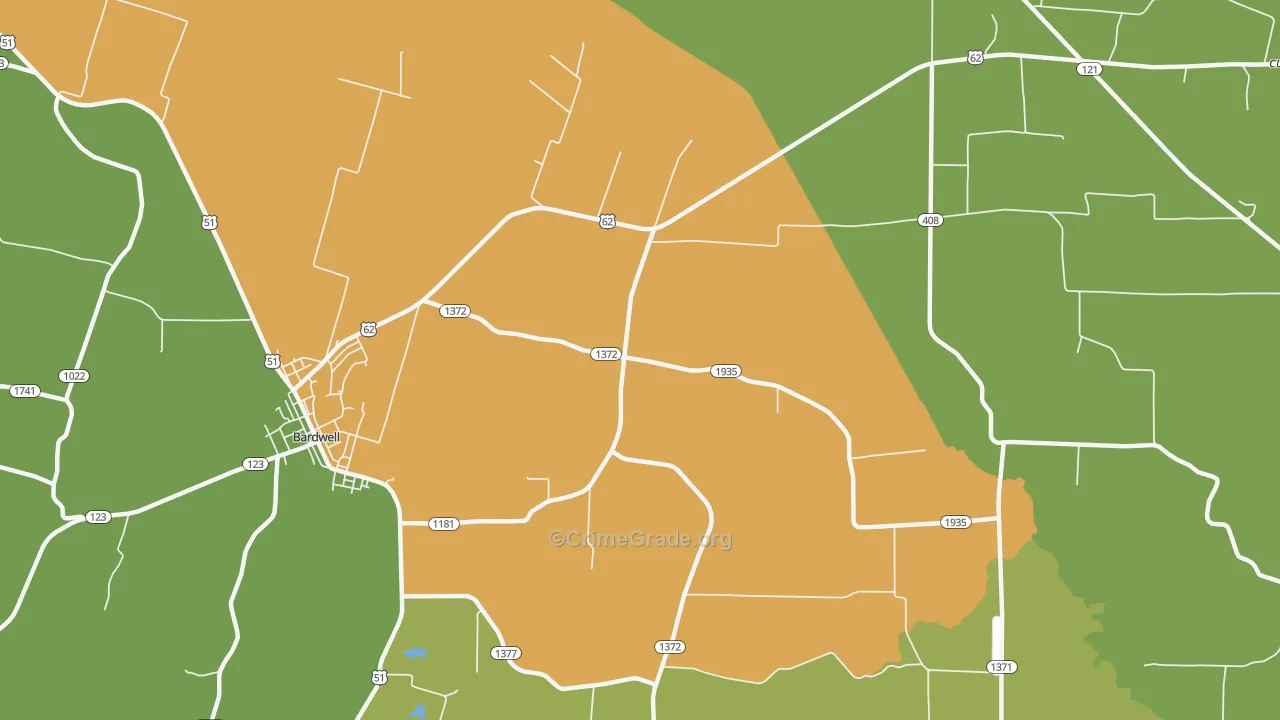 Kirbyton, KY Map of Assault Rates