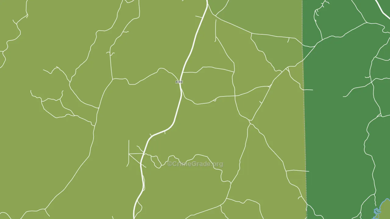 Kirk, AL Map of Assault Rates