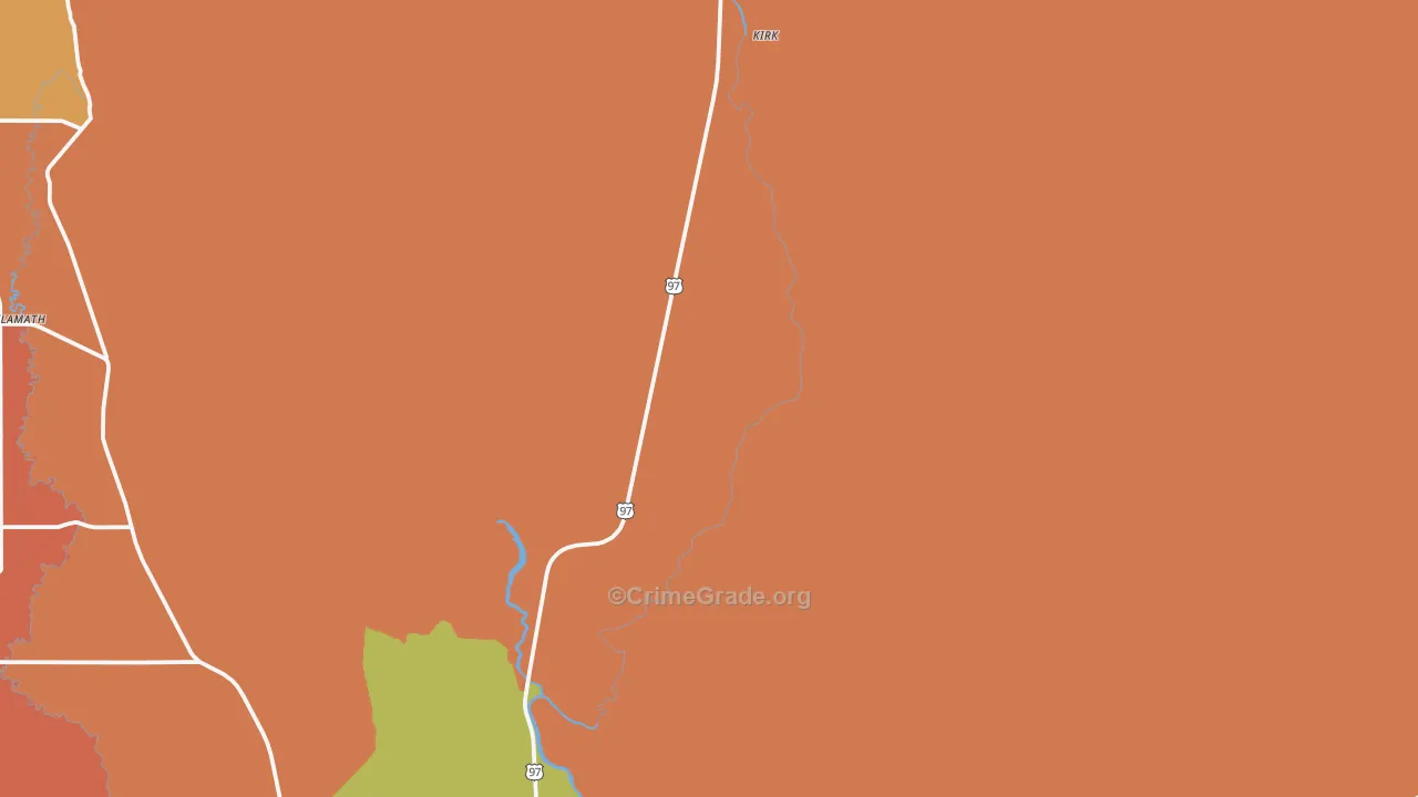 Kirk, OR Map of Assault Rates