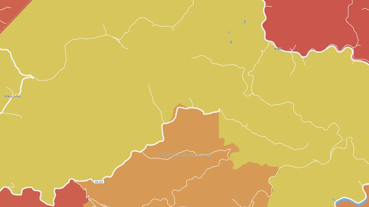 Kirk, WV Map of Assault Rates