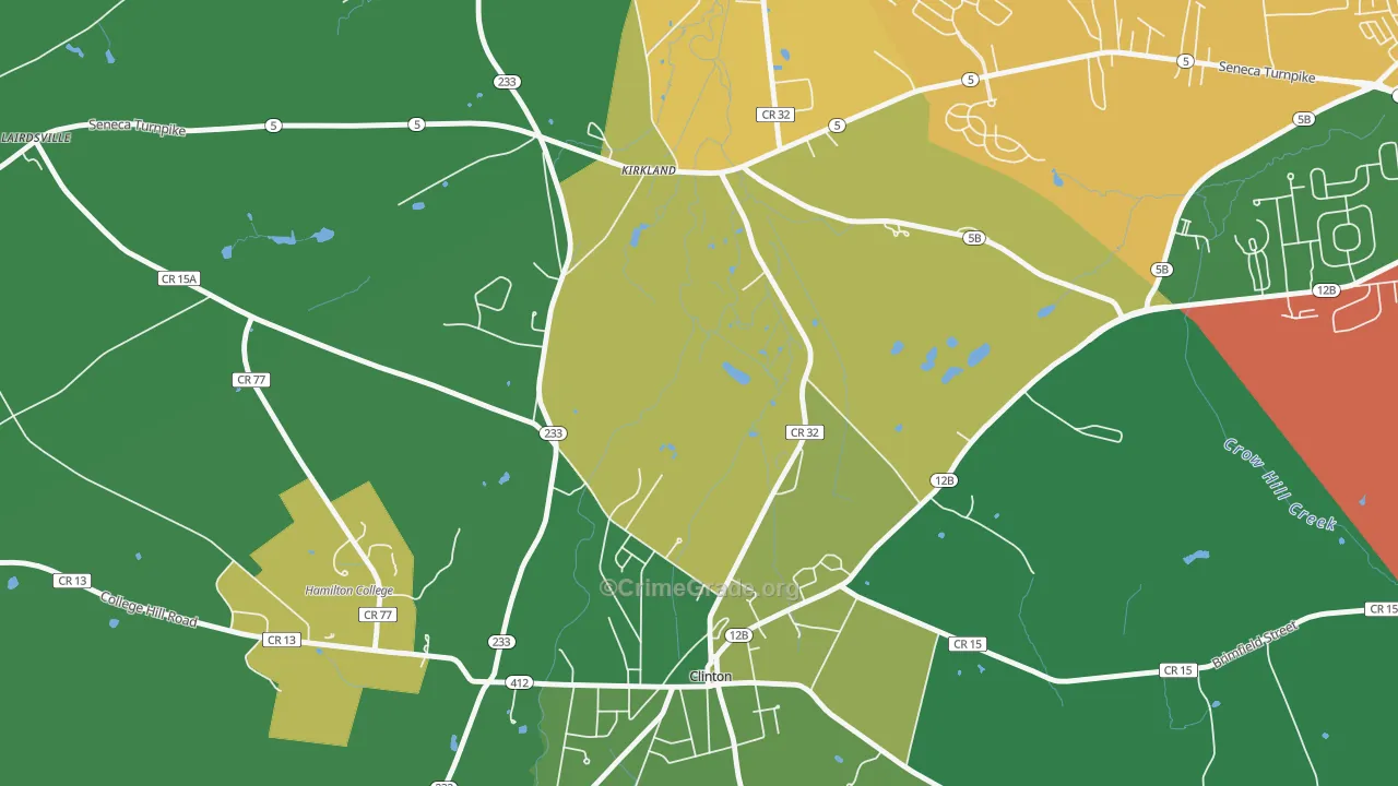 Kirkland, NY Map of Assault Rates