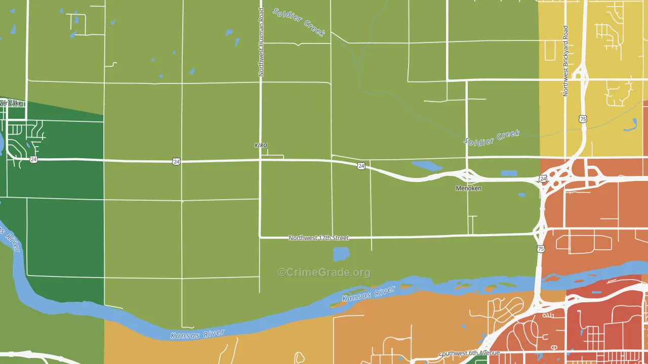 Kiro, KS Map of Assault Rates