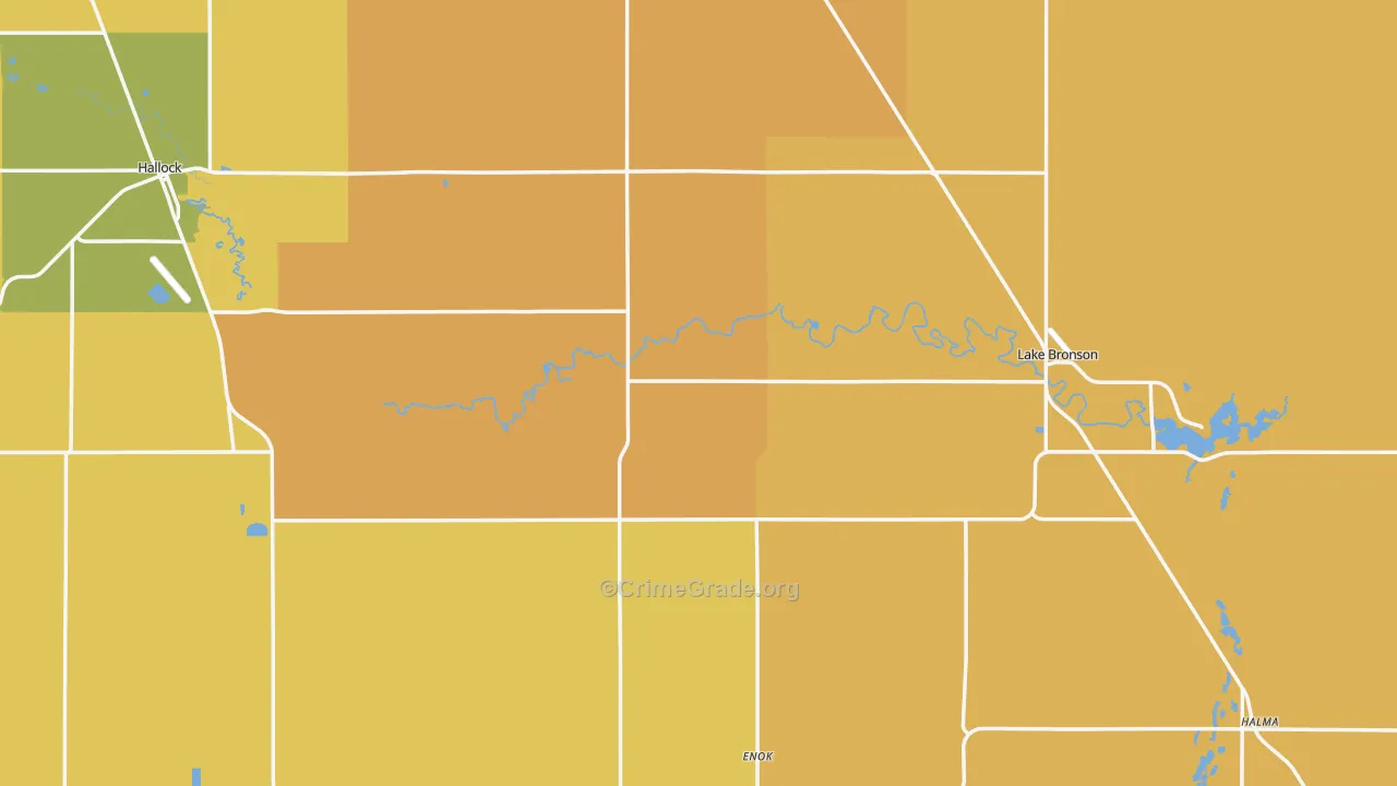 Kittson County, MN Map of Assault Rates