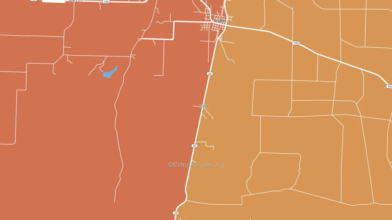 Kizer, AR Map of Assault Rates