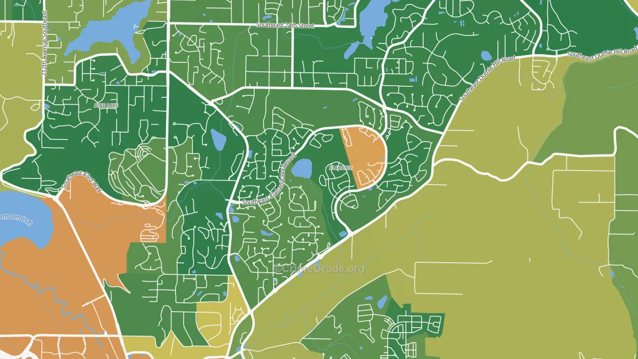 Klahanie, WA Map of Assault Rates