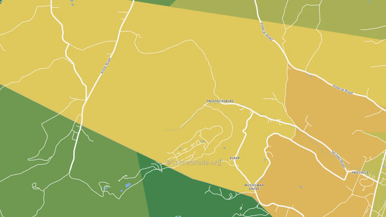Klahr, PA Map of Assault Rates