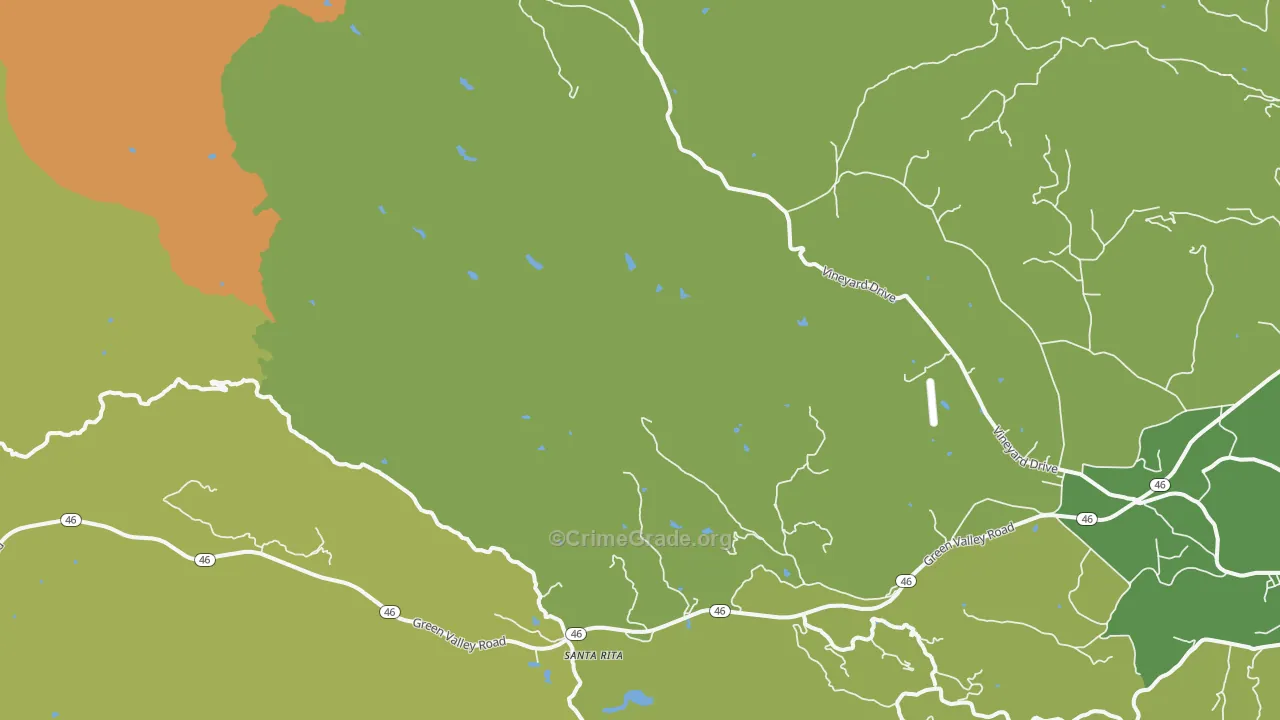 Klau, CA Map of Assault Rates