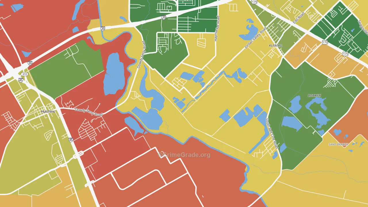 Kleberg, TX Map of Assault Rates