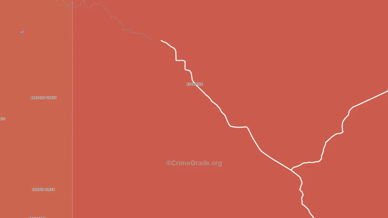 Klondyke, AZ Map of Assault Rates