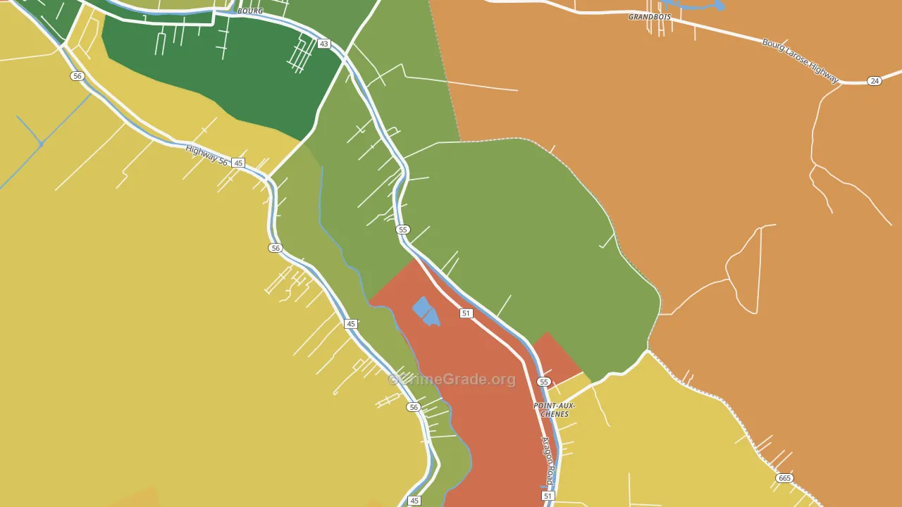 Klondyke, LA Map of Assault Rates