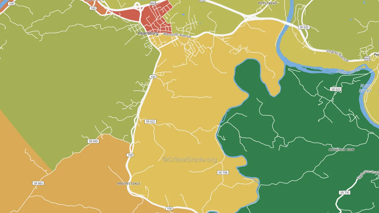 Klotz, VA Map of Assault Rates