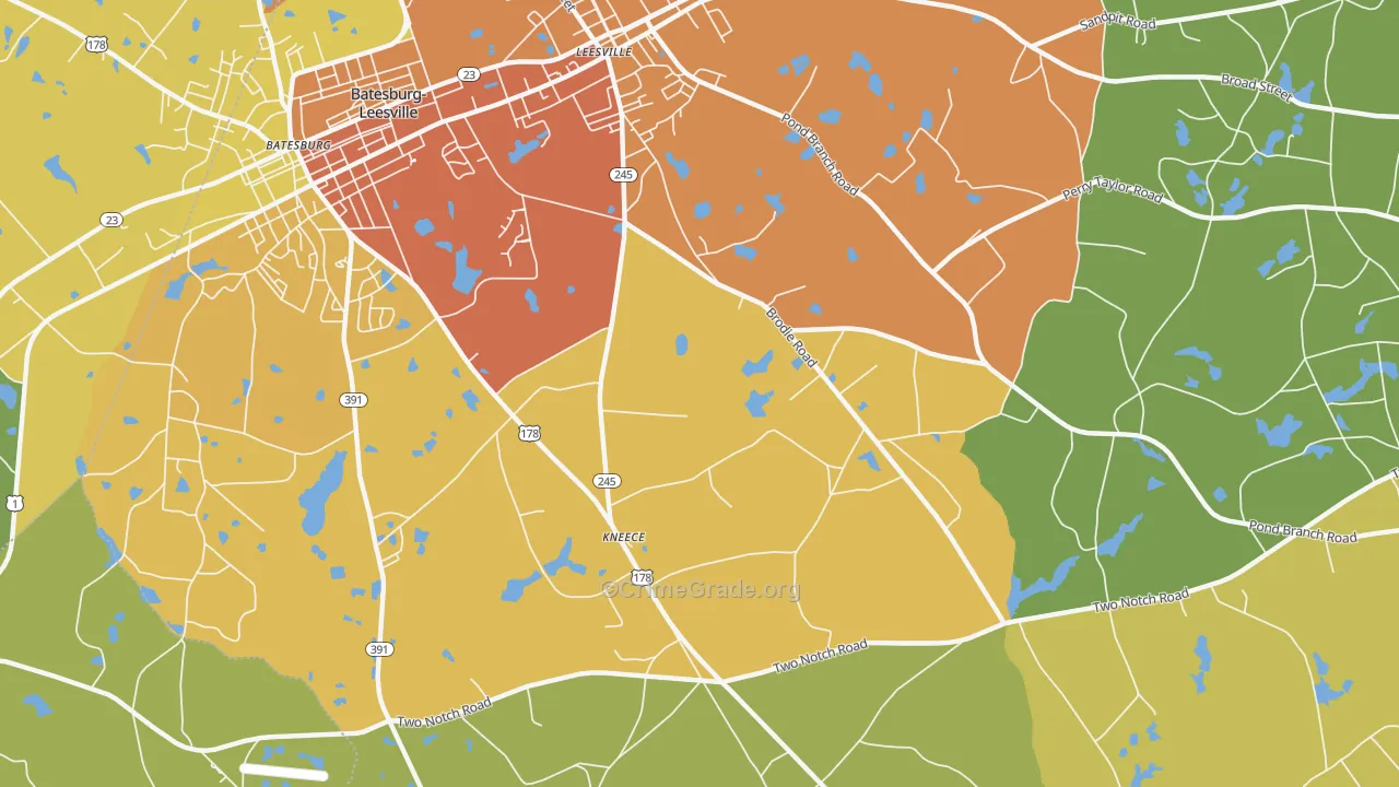 Kneece, SC Map of Assault Rates