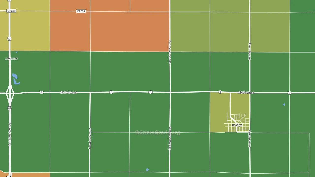 Knittel, IA Map of Assault Rates