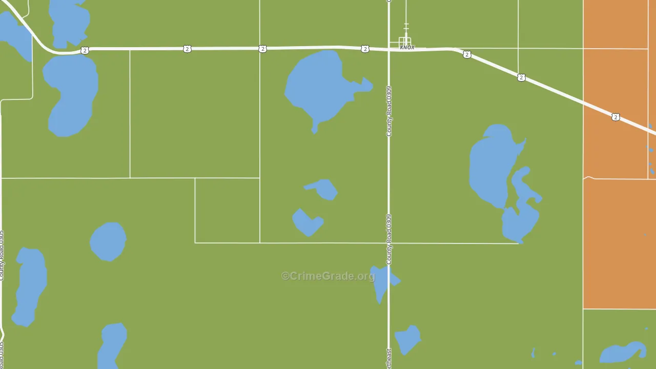 Knox, ND Map of Assault Rates