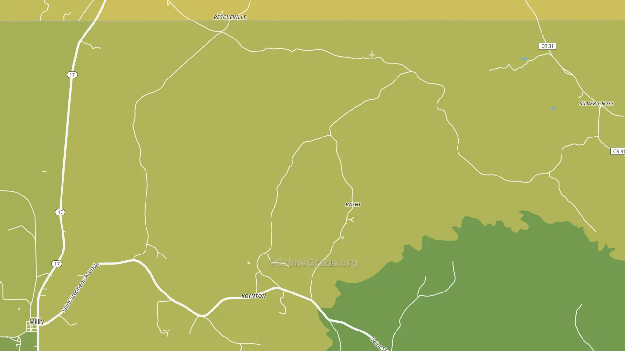 Koenton, AL Map of Assault Rates