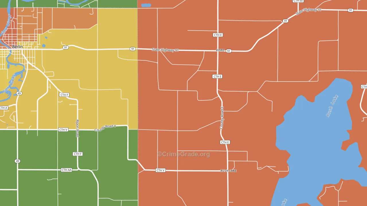 Koro, WI Map of Assault Rates