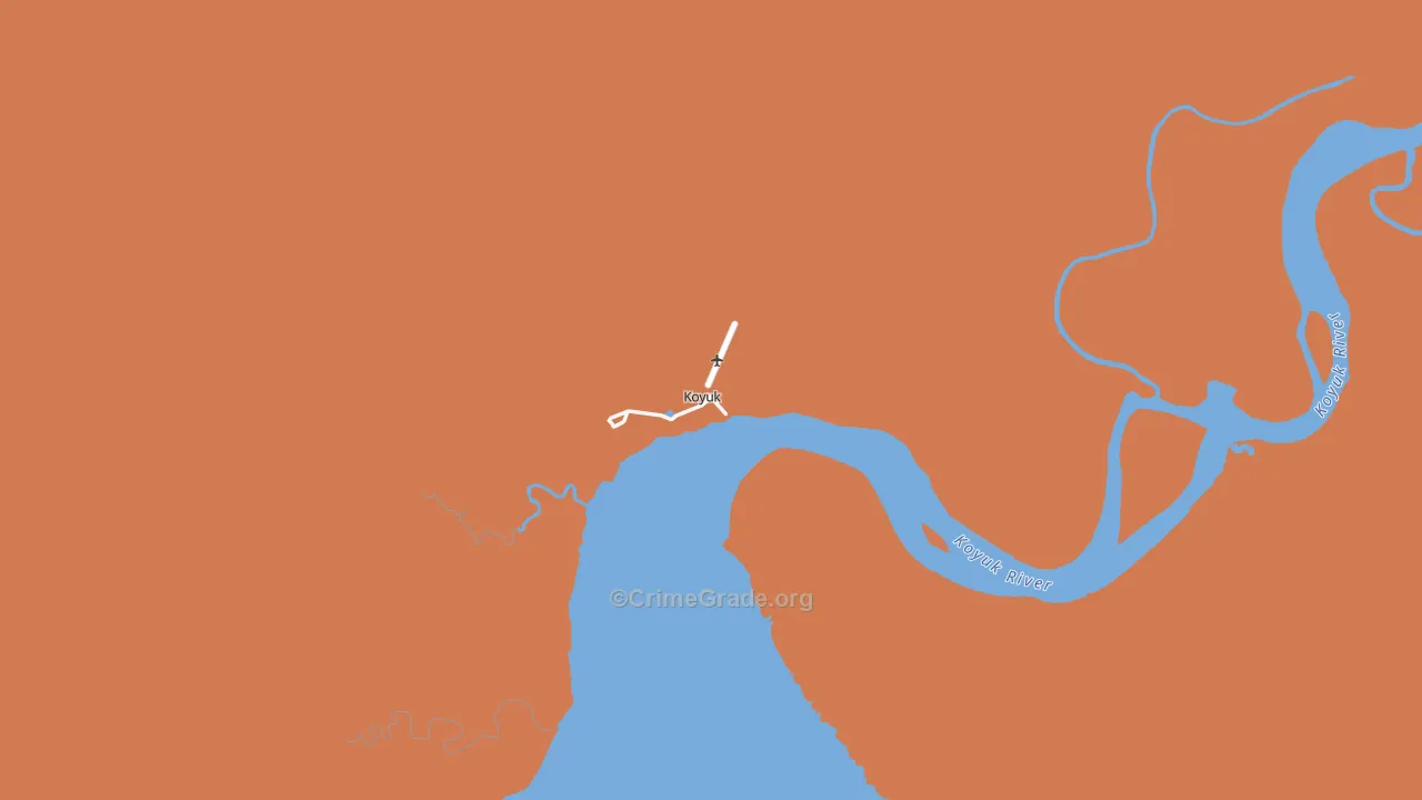Koyuk, AK Map of Assault Rates