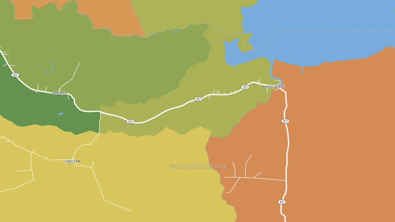 Kraemer, LA Map of Assault Rates