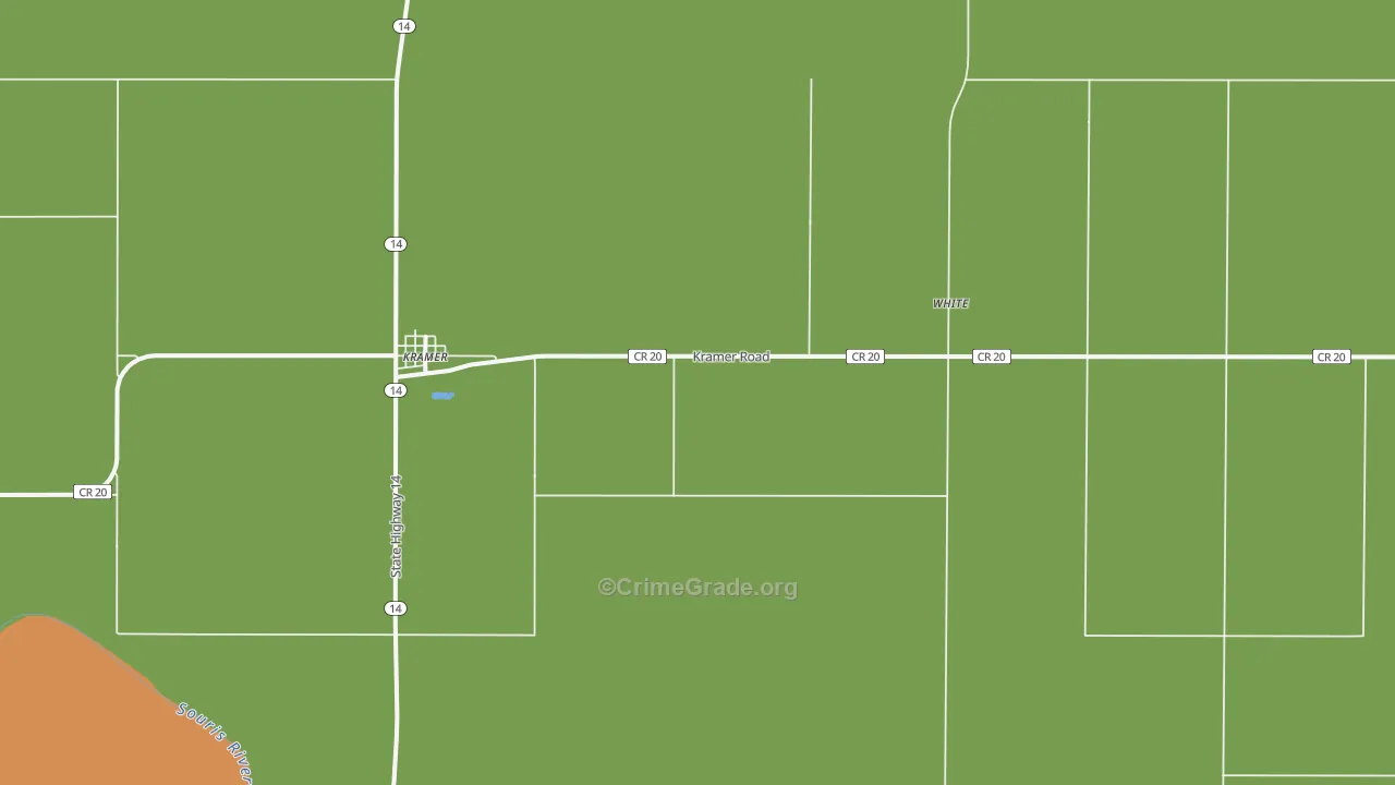 Kramer, ND Map of Assault Rates
