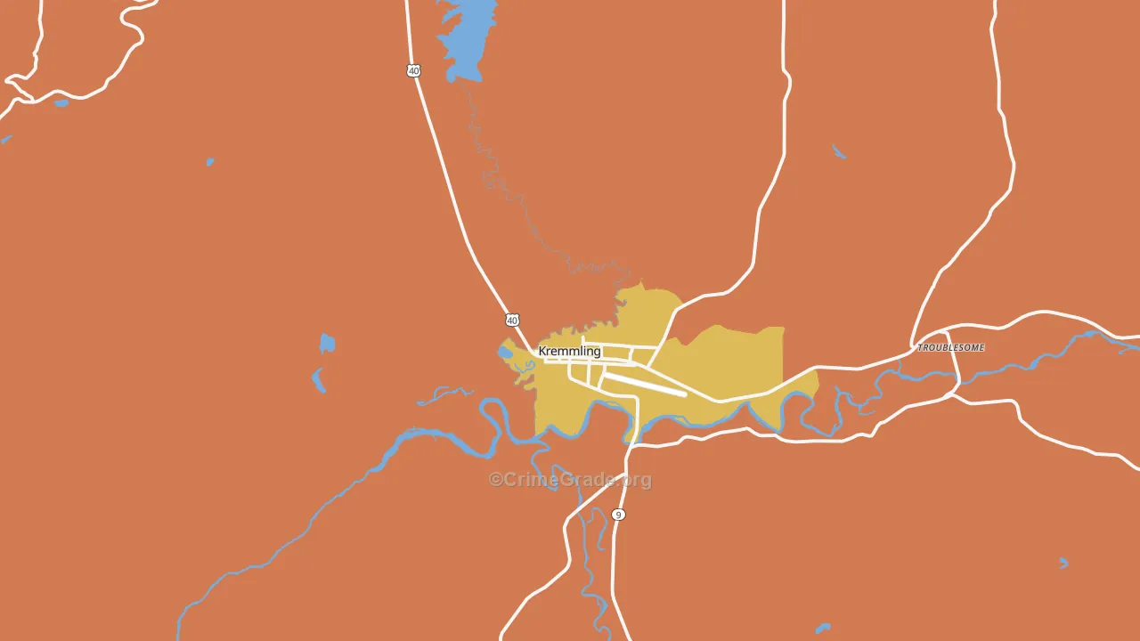 Kremmling, CO Map of Assault Rates