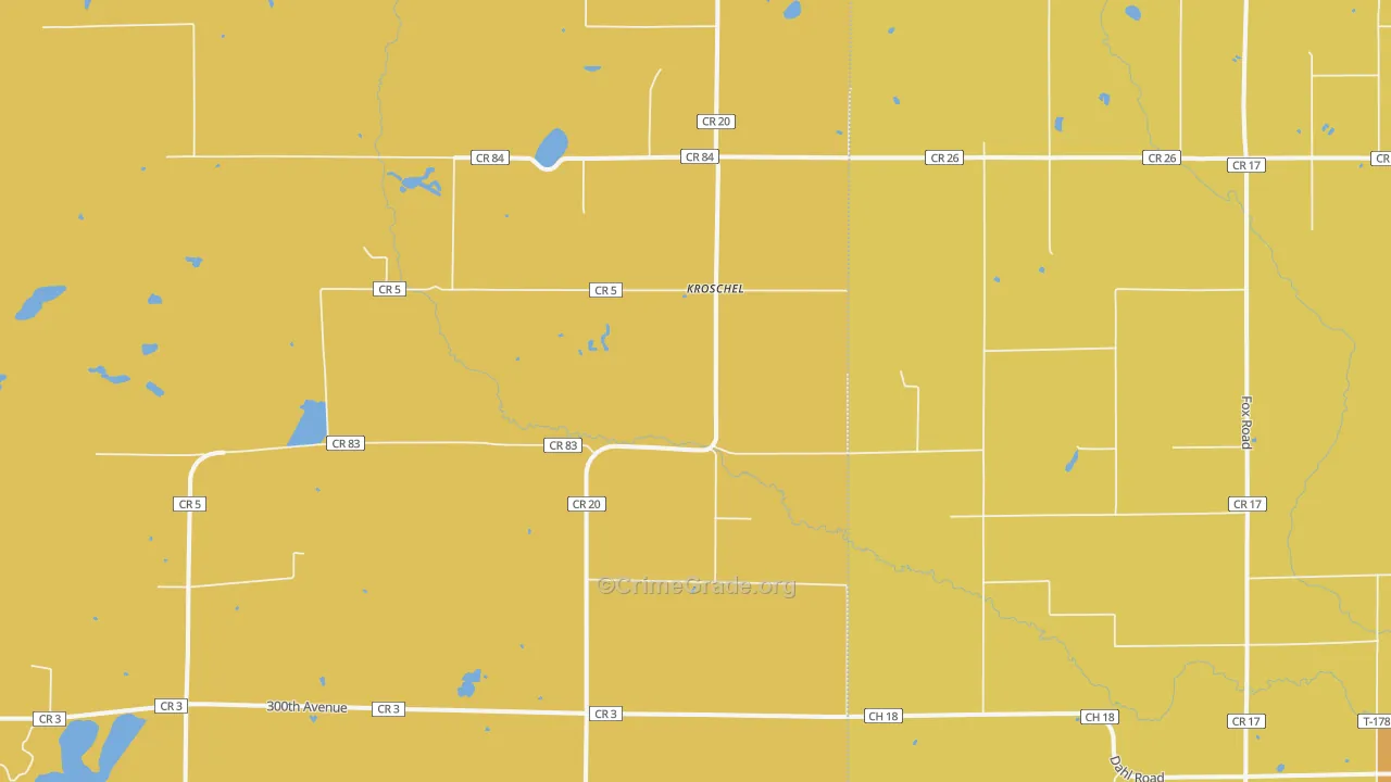 Kroschel, MN Map of Assault Rates