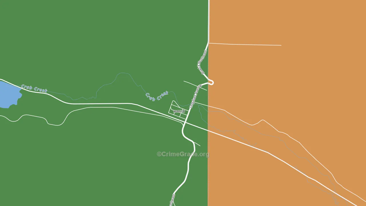 Krupp, WA Map of Assault Rates
