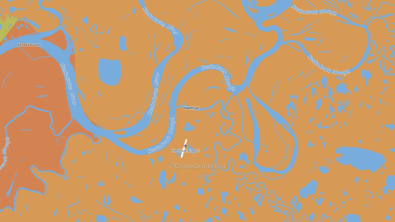 Kwethluk, AK Map of Assault Rates